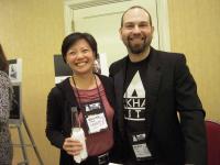 Melanie Chang and Barry Lyga, author of I Hunt Killers 